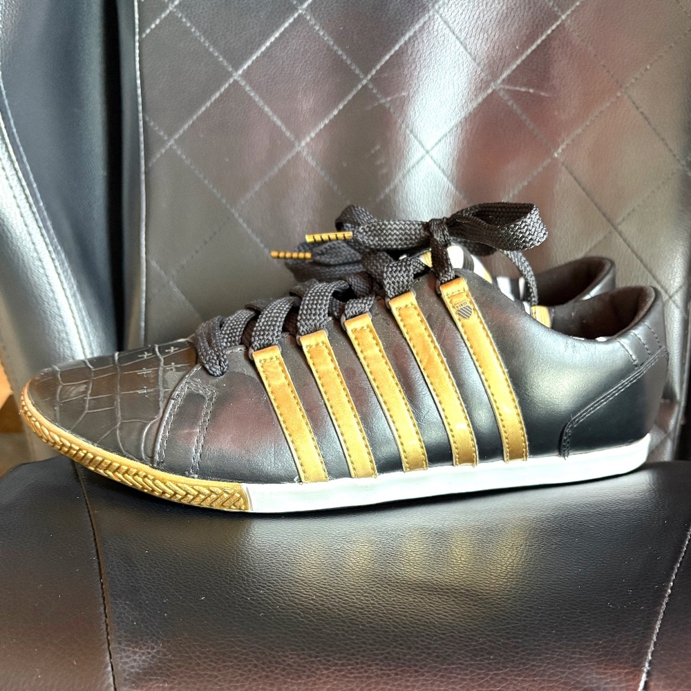 K-Swiss Gold & Black Sneakers (NWT)